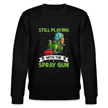 Car painter offer for coachbuilders - Stanley/Stella CHANGER Unisex Organic Sweatshirt - black - Front - Nik (191cm) & Marisol (170cm)