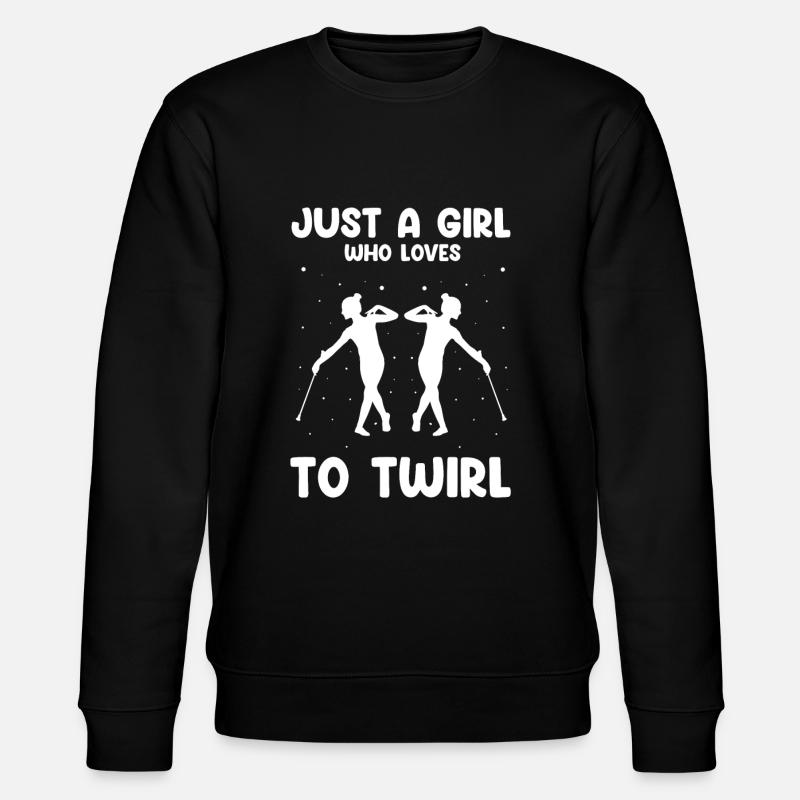 Professionelles Stabdänzerin für Majorette - Stanley/Stella Unisex Bio-Sweatshirt CHANGER  - Schwarz
