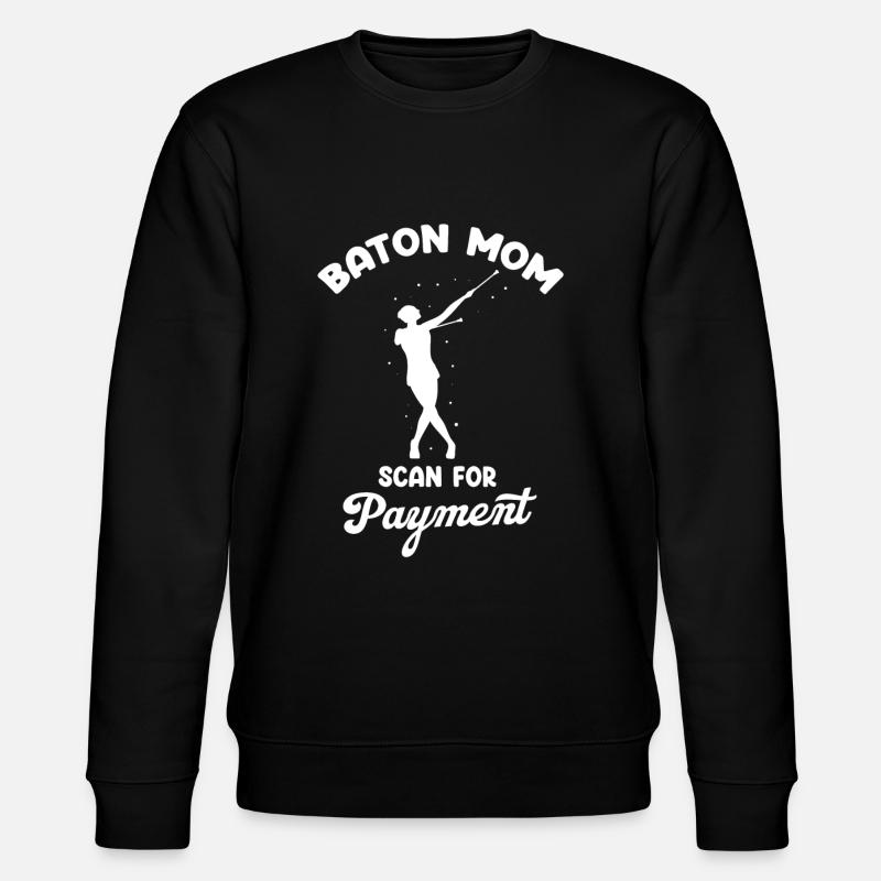 Stabdänzerin Design für Majorette - Stanley/Stella Unisex Bio-Sweatshirt CHANGER  - Schwarz