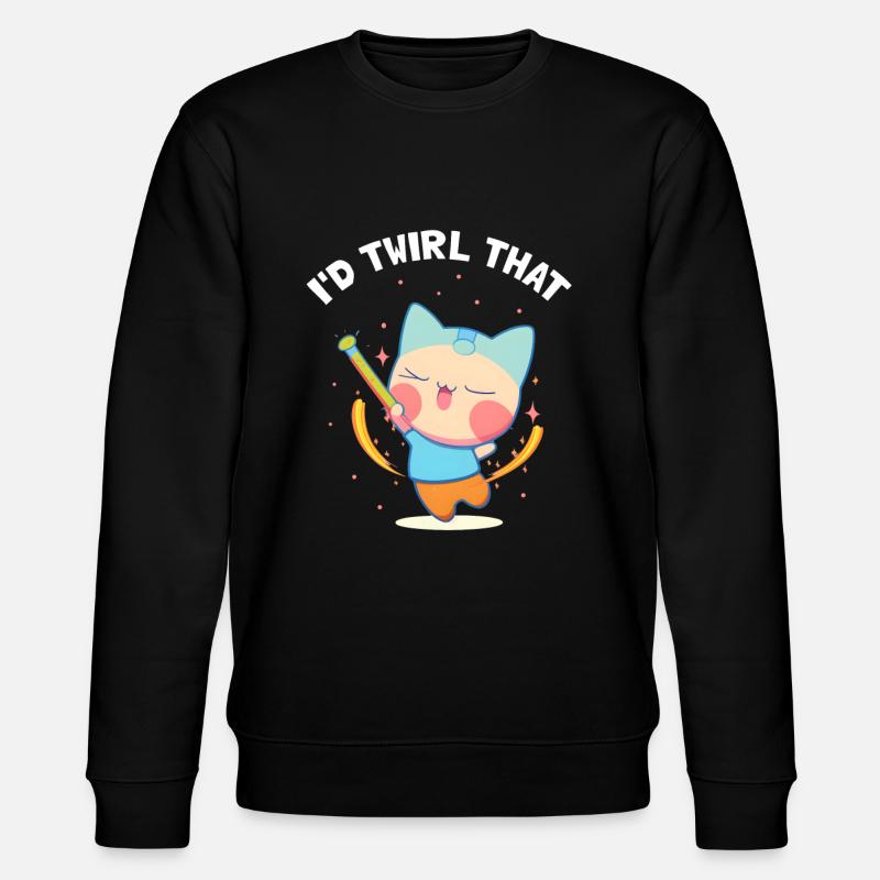 Professionelles Stabdänzerin für Majorette - Stanley/Stella Unisex Bio-Sweatshirt CHANGER  - Schwarz