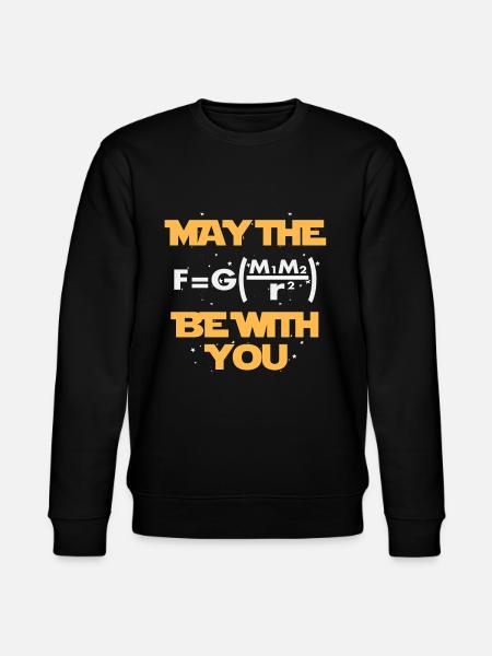 Science nerd physics - Stanley/Stella CHANGER Unisex Organic Sweatshirt - black