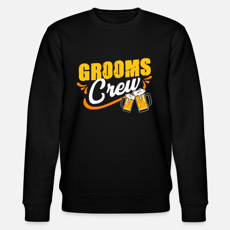 Bräutigam Crew - Stanley/Stella Unisex Bio-Sweatshirt CHANGER  - Schwarz
