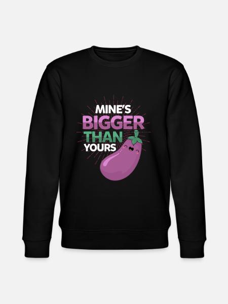 Vegetable eggplant - Stanley/Stella CHANGER Unisex Organic Sweatshirt - black