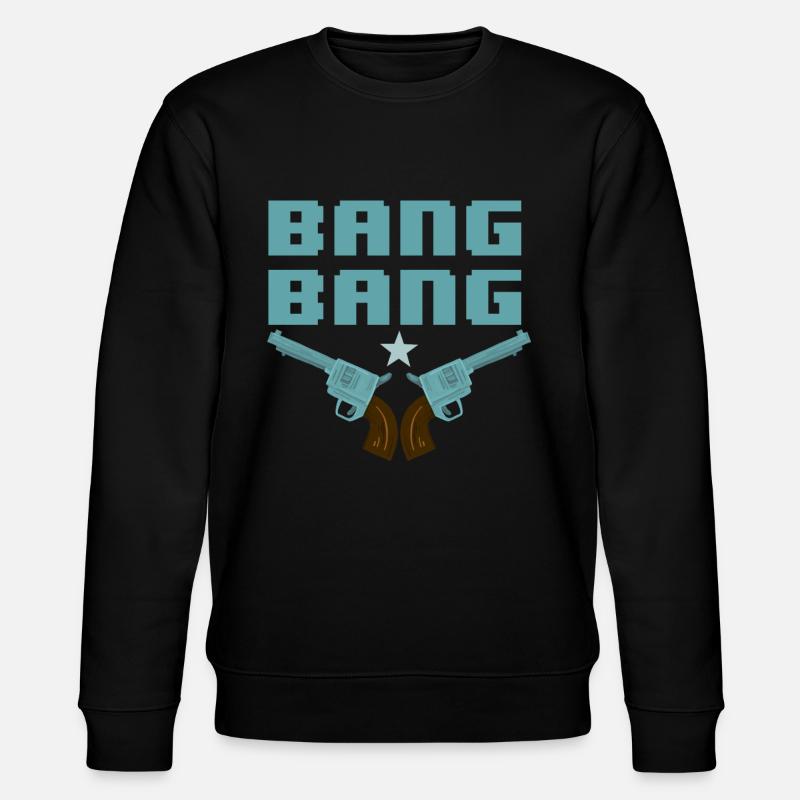 Revolver à percussion - Sweat bio CHANGER Stanley/Stella Unisexe - noir