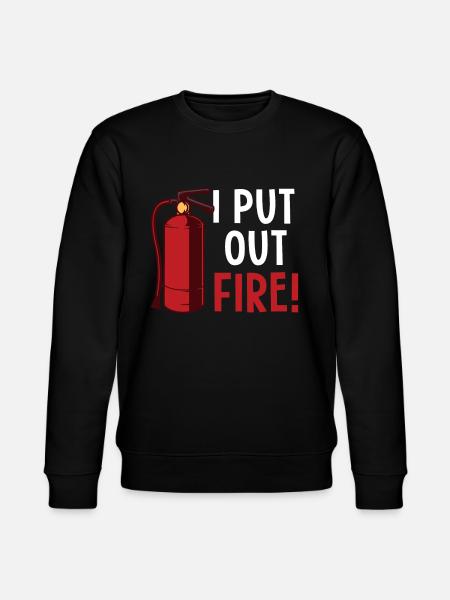 Firefighters fire extinguishers - Stanley/Stella CHANGER Unisex Organic Sweatshirt - black