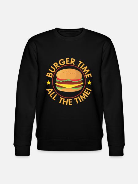 Burger fast food - Stanley/Stella CHANGER Unisex Organic Sweatshirt - black