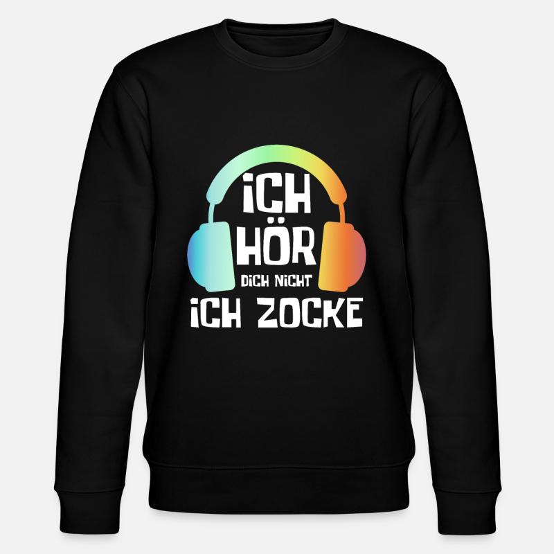 Gaming Zocken Zocker - Stanley/Stella Unisex Bio-Sweatshirt CHANGER  - Schwarz