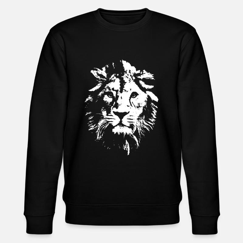 Lion Lion's Head - Stanley/Stella CHANGER Unisex Organic Sweatshirt - black