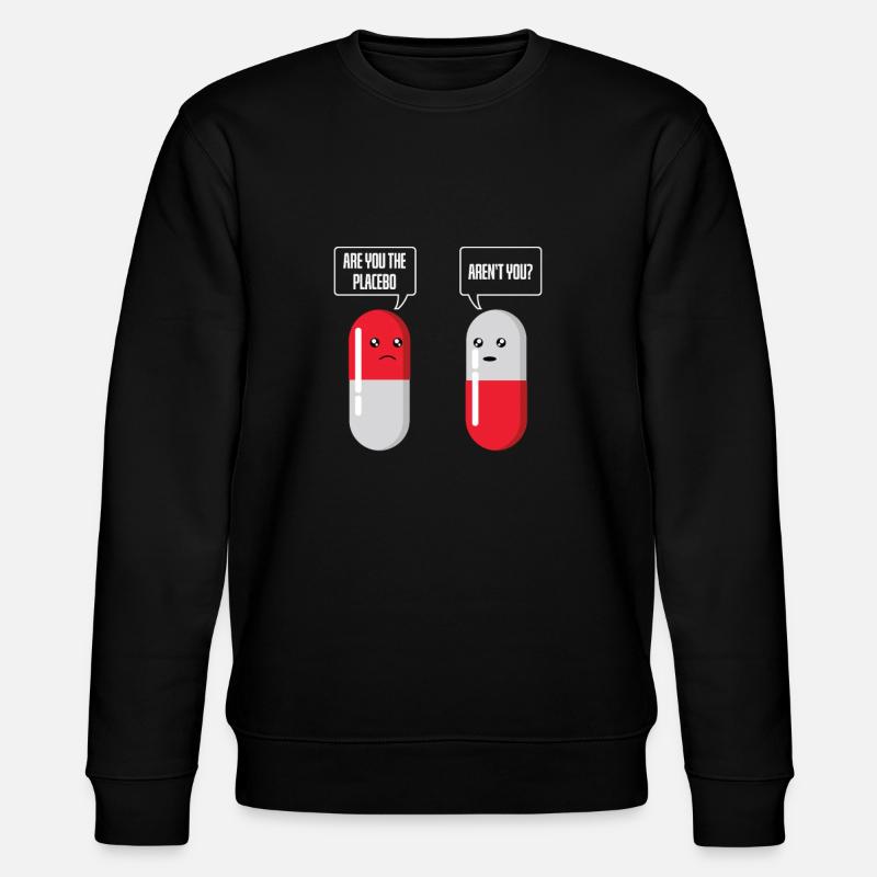 Placeboeffekt verwirrt selbst Scheinmedikament - Stanley/Stella Unisex Bio-Sweatshirt CHANGER - Schwarz
