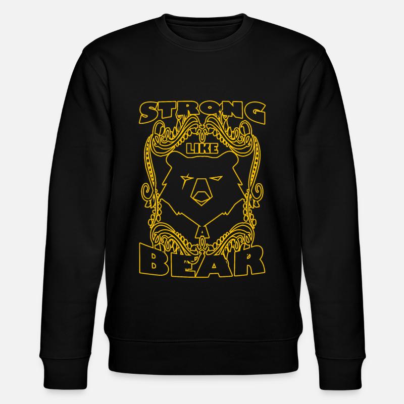 Strong as a bear - Stanley/Stella CHANGER Unisex Organic Sweatshirt - black