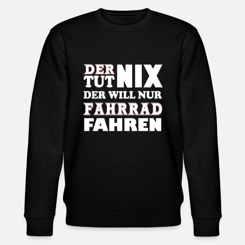 He doesn't do anything - Stanley/Stella CHANGER Unisex Organic Sweatshirt - black