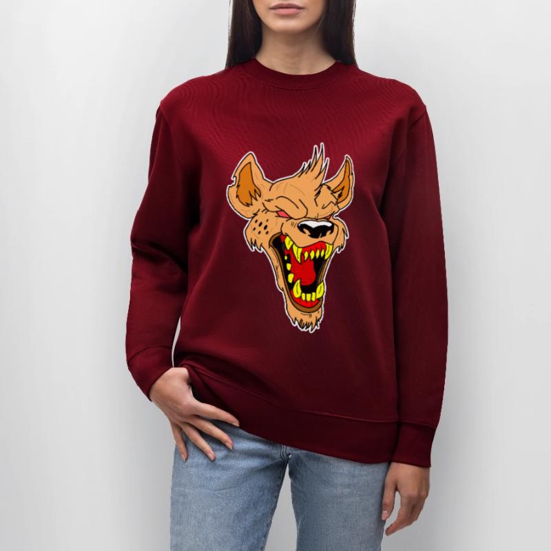 Crazy Wolf Head Gift Idea Vector Stanley/Stella CHANGER Unisex Organic Sweatshirt