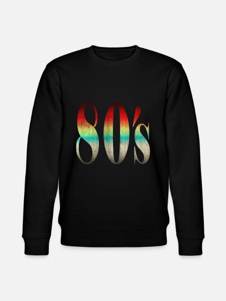 80s retro style - Stanley/Stella CHANGER Unisex Organic Sweatshirt - black