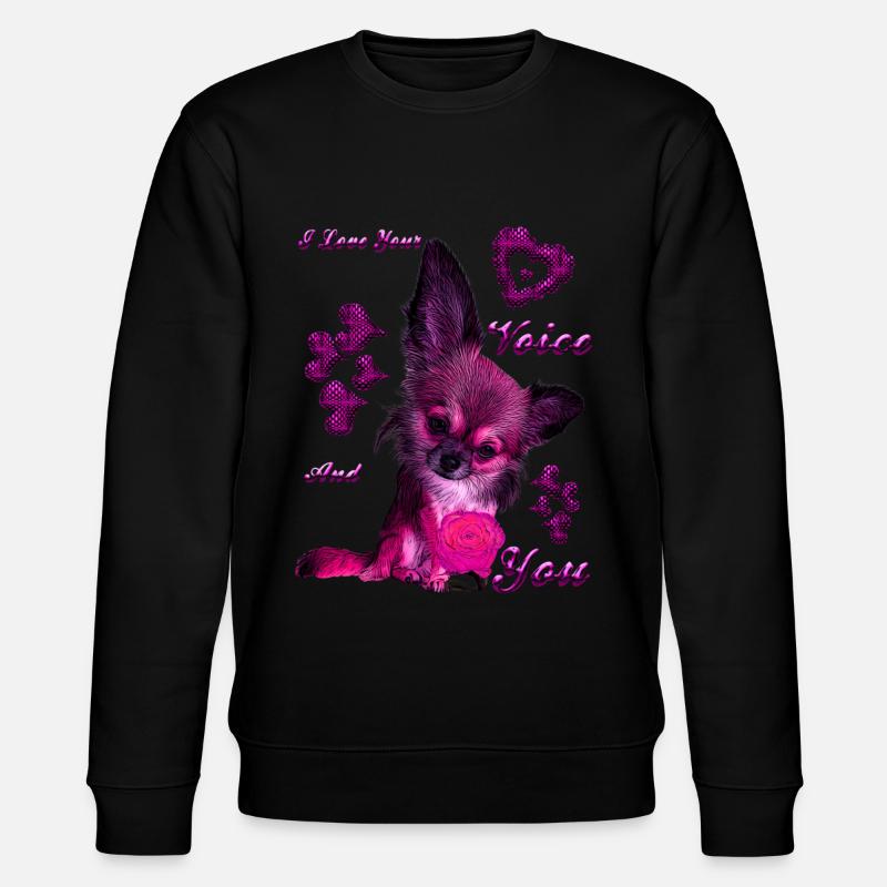 Cadeau chihuahua chien mignon - Sweat bio CHANGER Stanley/Stella Unisexe - noir