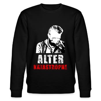 Alter Katastrophe - Stanley/Stella Unisex Bio-Sweatshirt CHANGER  - Schwarz - Vorne - Nik (191cm) & Marisol (170cm)