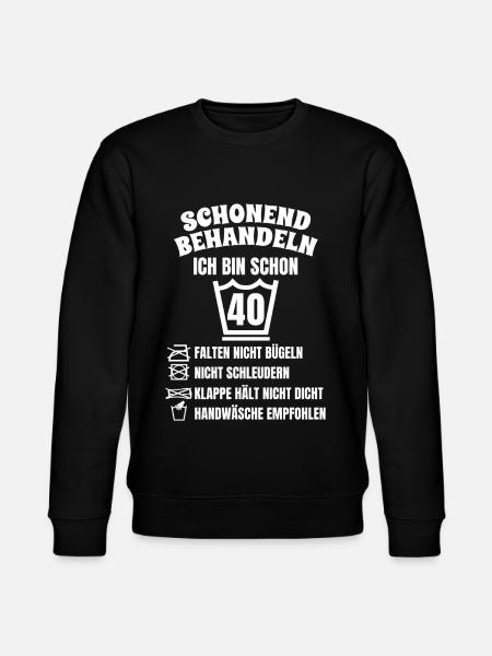 40. Geburtstag lustig - Stanley/Stella Unisex Bio-Sweatshirt CHANGER  - Schwarz