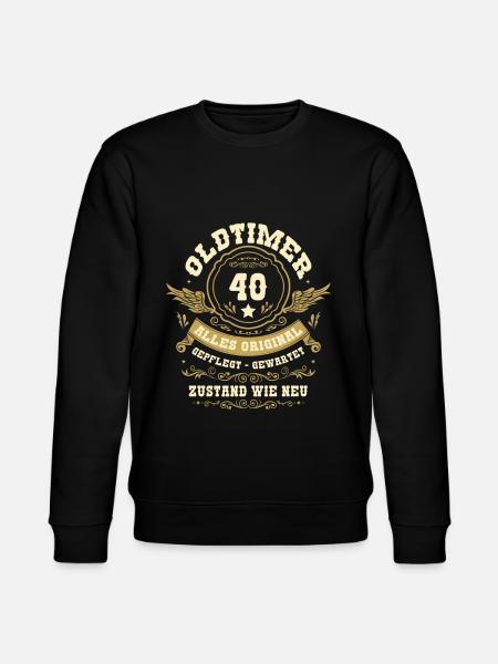 40. Geburtstag Oldtimer - Stanley/Stella Unisex Bio-Sweatshirt CHANGER - Schwarz