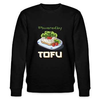 Powered by Tofu - Stanley/Stella Unisex Bio-Sweatshirt CHANGER  - Schwarz - Vorne - Nik (191cm) & Marisol (170cm)