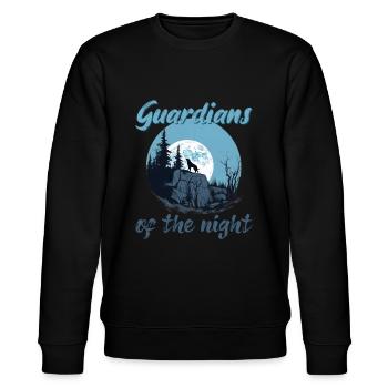 Guardians of the night - Stanley/Stella Unisex Bio-Sweatshirt CHANGER  - Schwarz - Vorne - Nik (191cm) & Marisol (170cm)