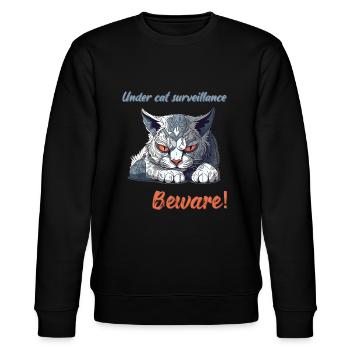 Surveillance des chats - Sweat bio CHANGER Stanley/Stella Unisexe - noir - Devant - Nik (191cm) & Marisol (170cm)
