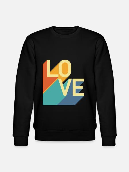 AMOUR - Rétro - Sweat bio CHANGER Stanley/Stella Unisexe - noir