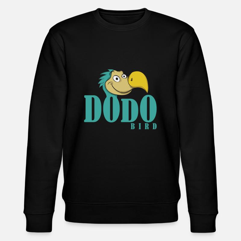 Dodo Schrift mit Dodokopf - Stanley/Stella Unisex Bio-Sweatshirt CHANGER  - Schwarz