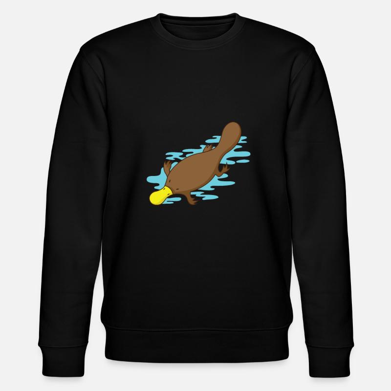 Ornithorynque dans l'eau - Sweat bio CHANGER Stanley/Stella Unisexe - noir