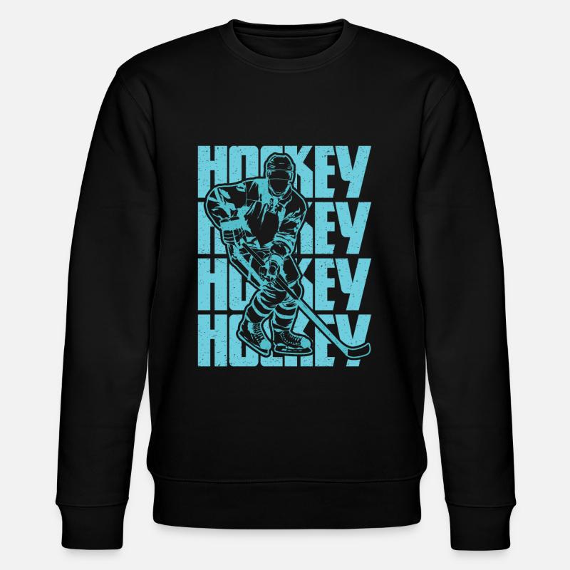Hockey ist Leidenschaft - Stanley/Stella Unisex Bio-Sweatshirt CHANGER  - Schwarz