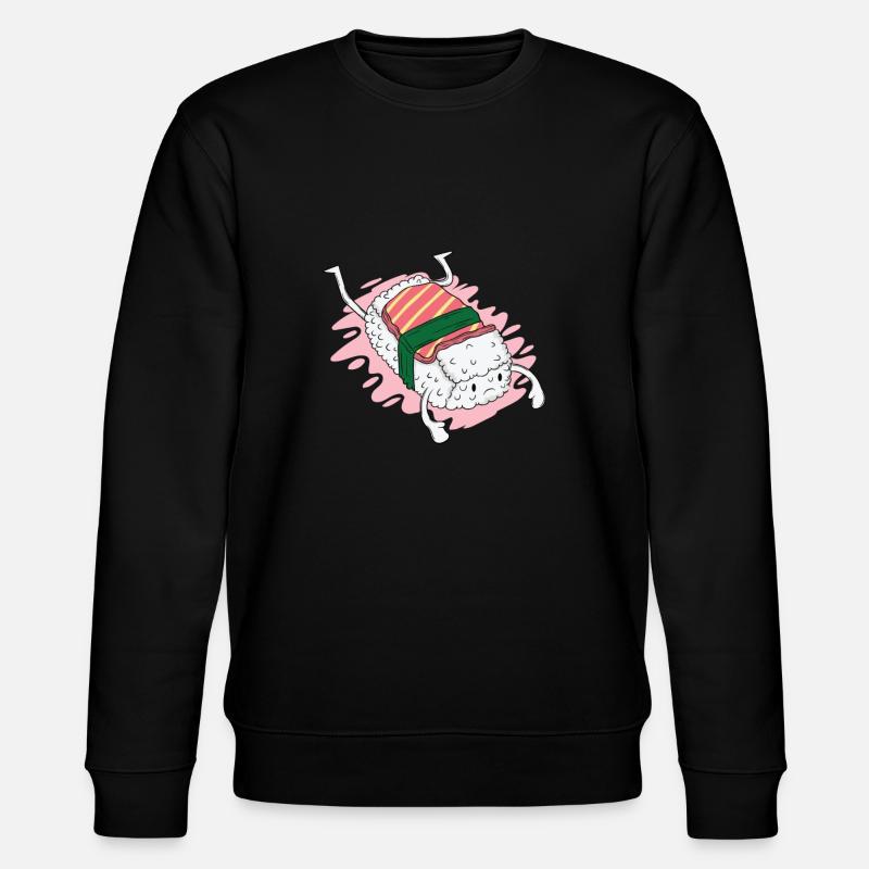 Sushi rice with salmon - Stanley/Stella CHANGER Unisex Organic Sweatshirt - black