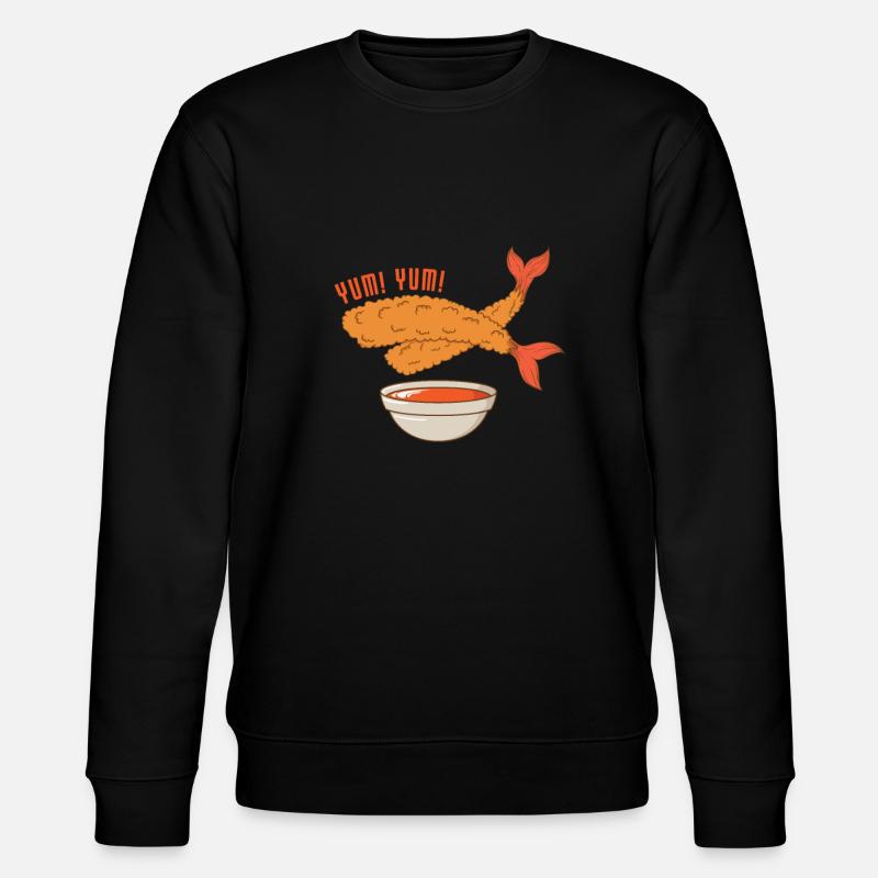 fried shrimp - Stanley/Stella CHANGER Unisex Organic Sweatshirt - black