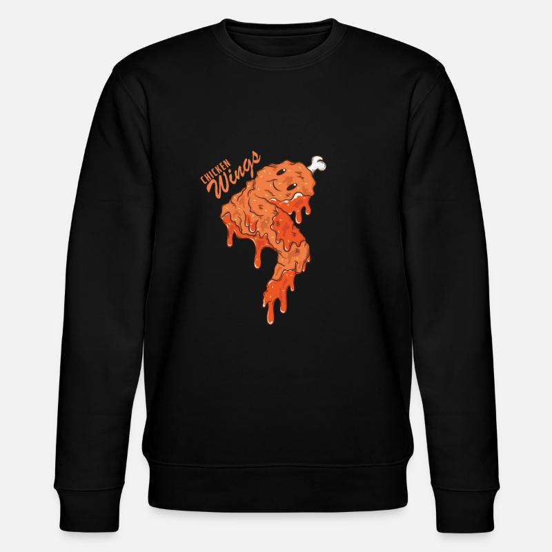 Chicken Wings - Stanley/Stella Unisex Bio-Sweatshirt CHANGER  - Schwarz