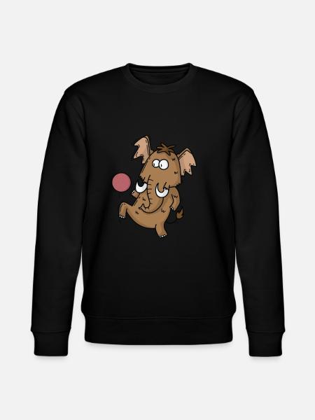 Mammut spelar fotboll - Ekologisk sweatshirt CHANGER unisex från Stanley/Stella - svart