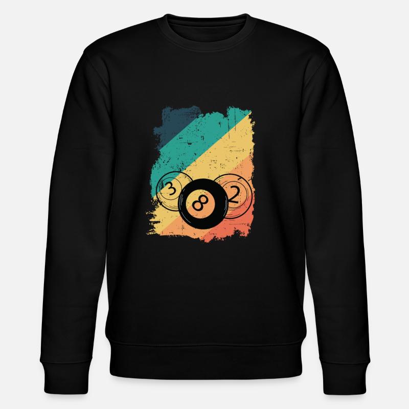 Aim Shoot Swear Repeat Billard - Stanley/Stella Unisex Bio-Sweatshirt CHANGER  - Schwarz