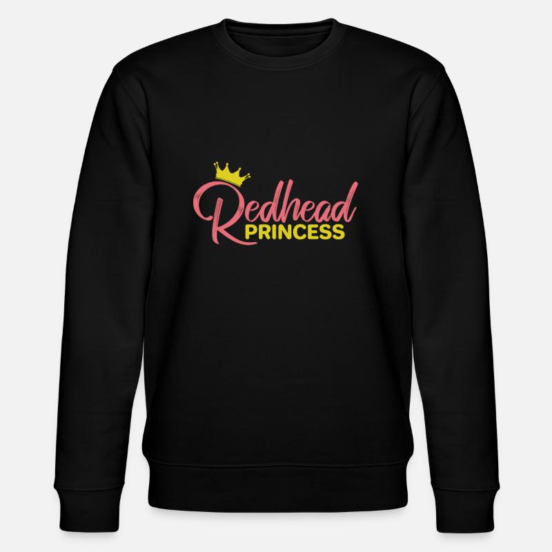 Princesse rousse beauté cheveux roux - Sweat bio CHANGER Stanley/Stella Unisexe - noir