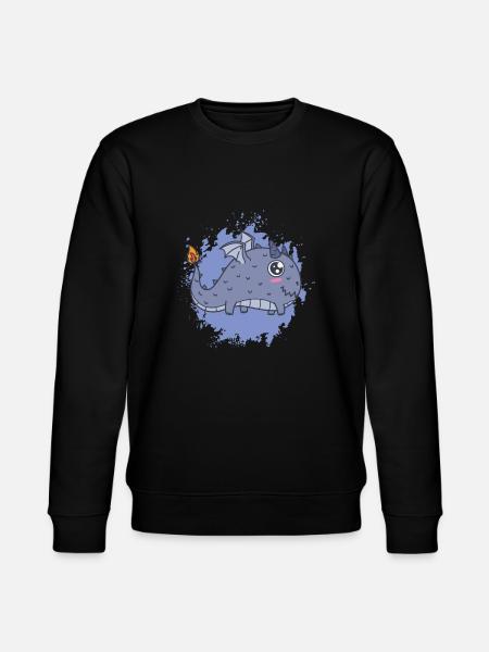 thick kawaii dragon tail burns - Stanley/Stella CHANGER Unisex Organic Sweatshirt - black