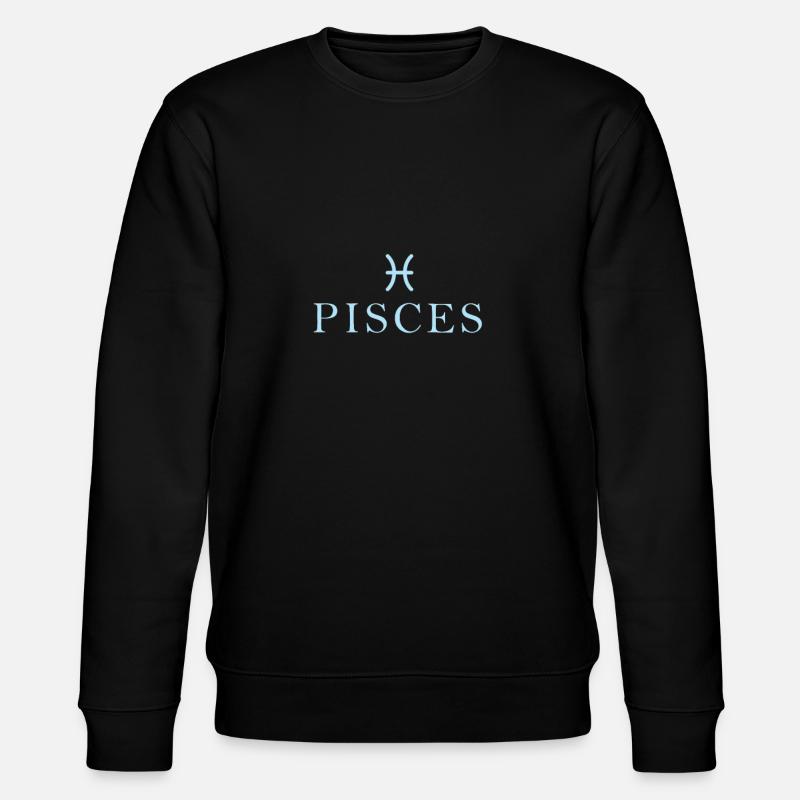 Zodiac sign Pisces Pisces Constellation - Stanley/Stella CHANGER Unisex Organic Sweatshirt - black