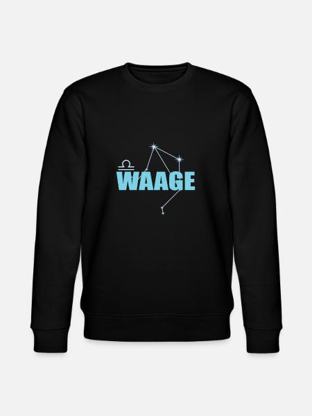 Libra Zodiac sign Libra Constellation - Stanley/Stella CHANGER Unisex Organic Sweatshirt - black