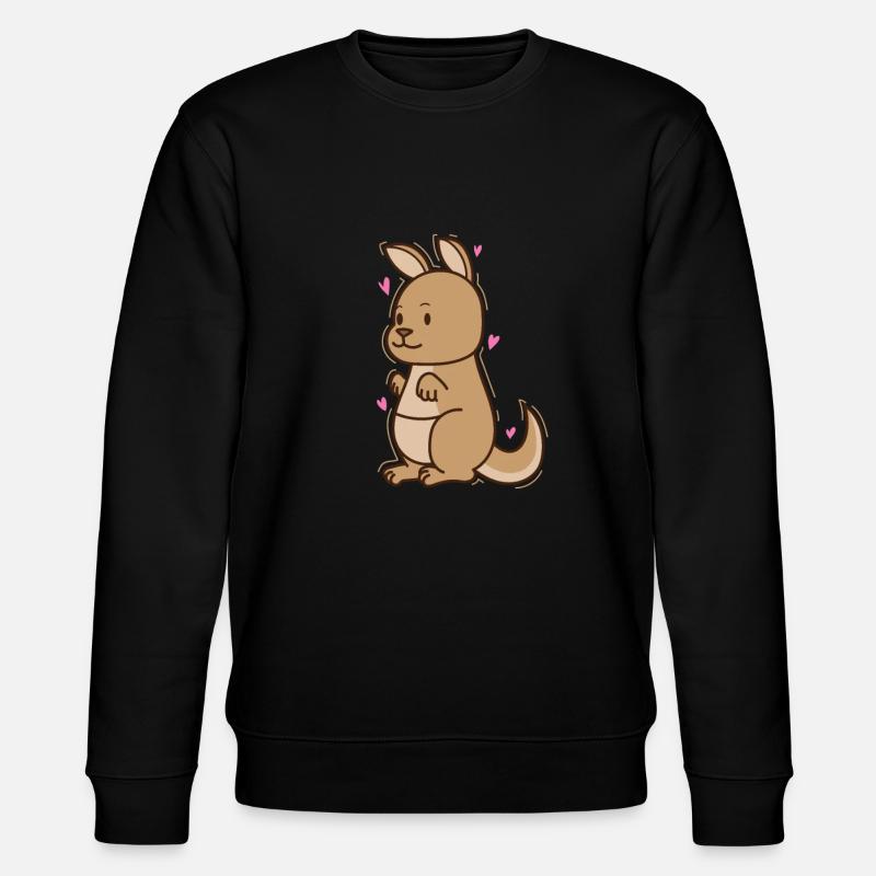 Kangourou en amour Australie Outback - Sweat bio CHANGER Stanley/Stella Unisexe - noir