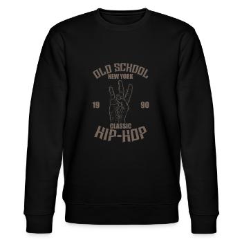 Old School New York 1990 Hip Hop Rap Classique - Sweat bio CHANGER Stanley/Stella Unisexe - noir - Devant - Nik (191cm) & Marisol (170cm)