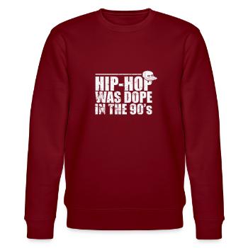 Le hip-hop était cool dans le genre musical des années 90 - Sweat bio CHANGER Stanley/Stella Unisexe - bordeaux - Devant - Nik (191cm) & Marisol (170cm)