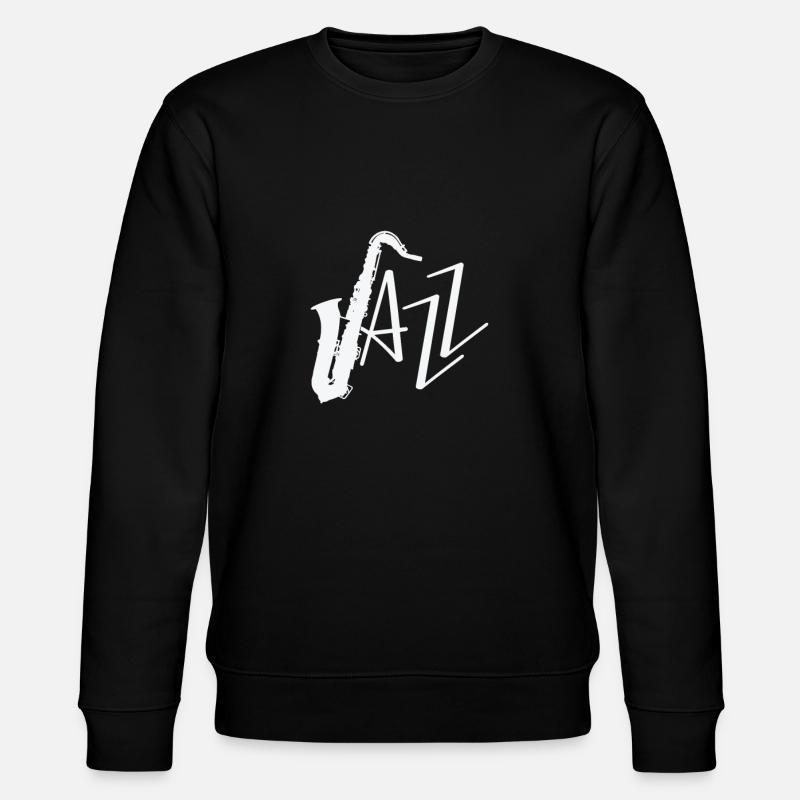 Jazz Saxophone Improvisiert - Stanley/Stella Unisex Bio-Sweatshirt CHANGER  - Schwarz