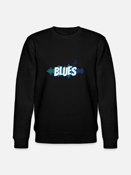 Blues Music Genre Trumpet Jazz - Stanley/Stella CHANGER Unisex Organic Sweatshirt - black