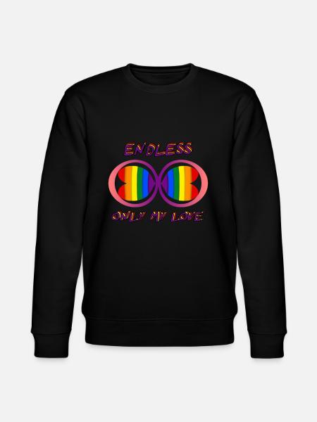 Only My Love Is Endless - Stanley/Stella CHANGER Unisex Organic Sweatshirt - black