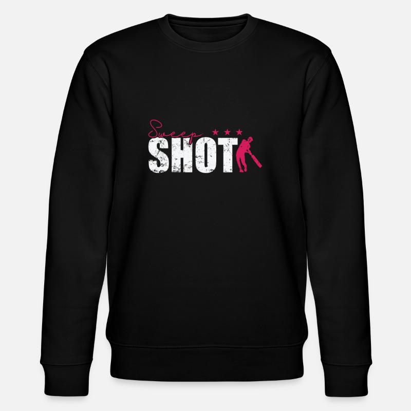 Sweep Shot Cricket - Stanley/Stella CHANGER Unisex Organic Sweatshirt - black
