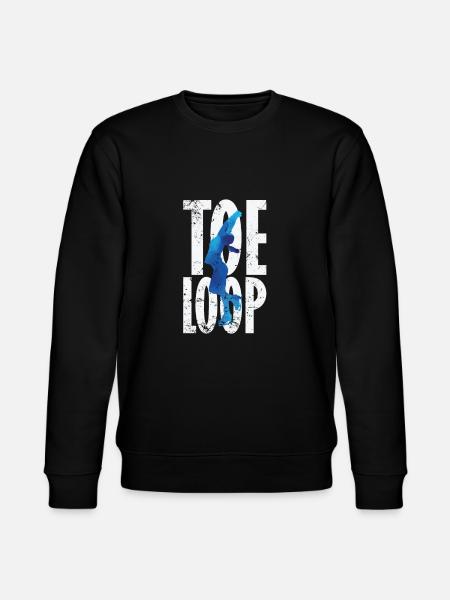 Toeloop Eiskunstlauf - Stanley/Stella Unisex Bio-Sweatshirt CHANGER  - Schwarz