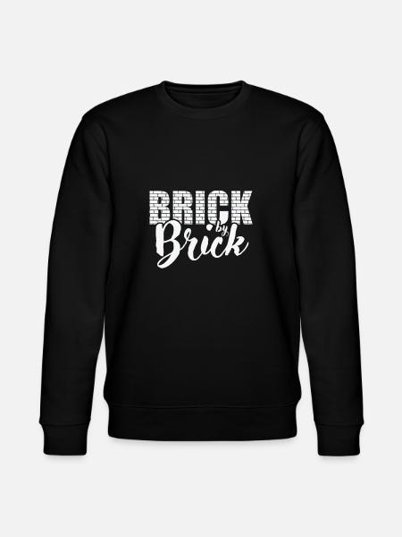 Brick by Brick Mason Craftsman Profession - Stanley/Stella CHANGER Unisex Organic Sweatshirt - black