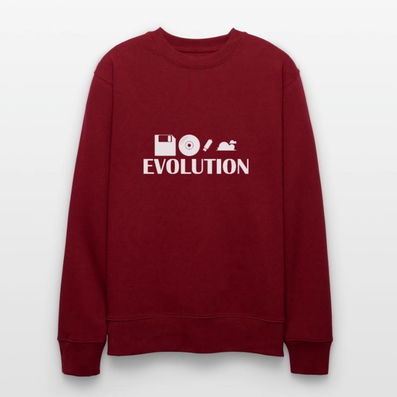 Evolution Diskette CD USB Stick Cloud Stanley/Stella Unisex Bio-Sweatshirt CHANGER 