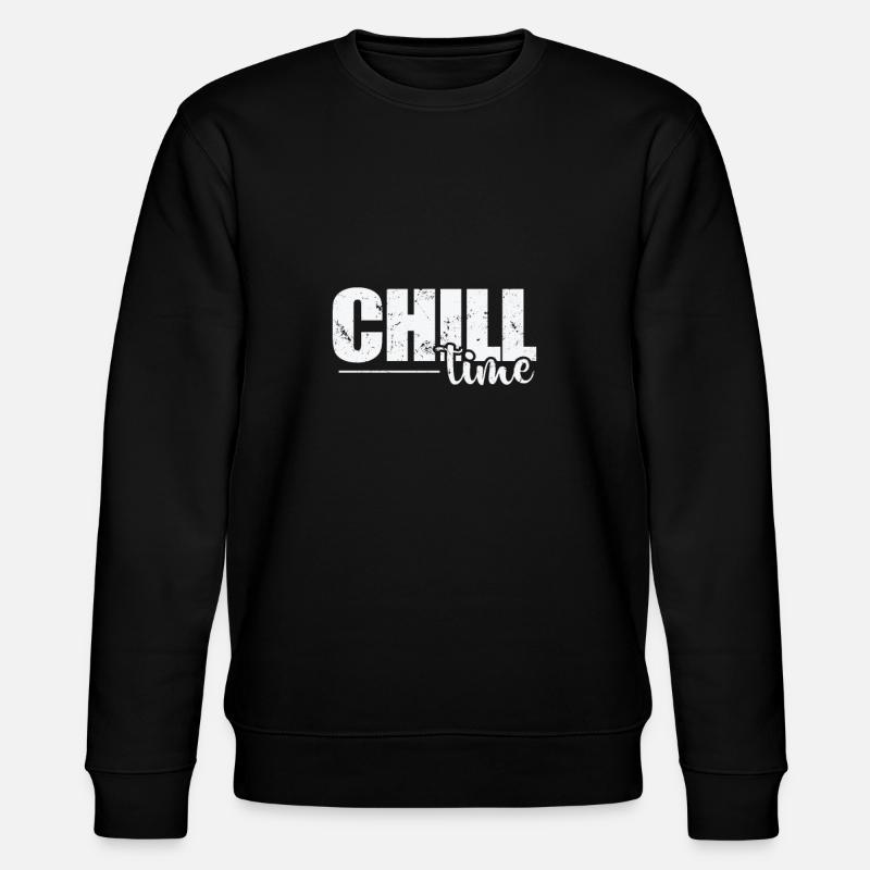 Chill Time relaxen - Stanley/Stella Unisex Bio-Sweatshirt CHANGER  - Schwarz