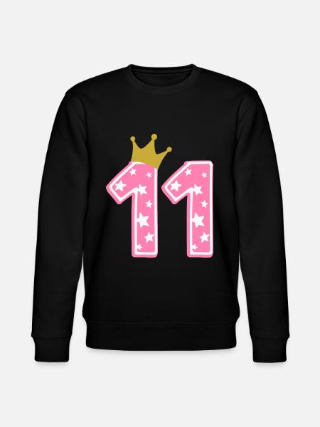 11 Krone 11th birthday 11 years - Stanley/Stella CHANGER Unisex Organic Sweatshirt - black