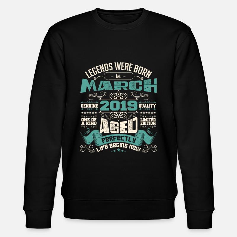 March 2019 | birthday gift - Stanley/Stella CHANGER Unisex Organic Sweatshirt - black